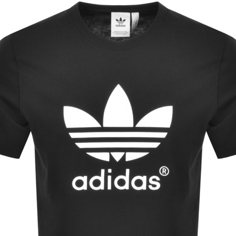 Alternative Image for Productadidas Originals Trefoil T Shirt Black2